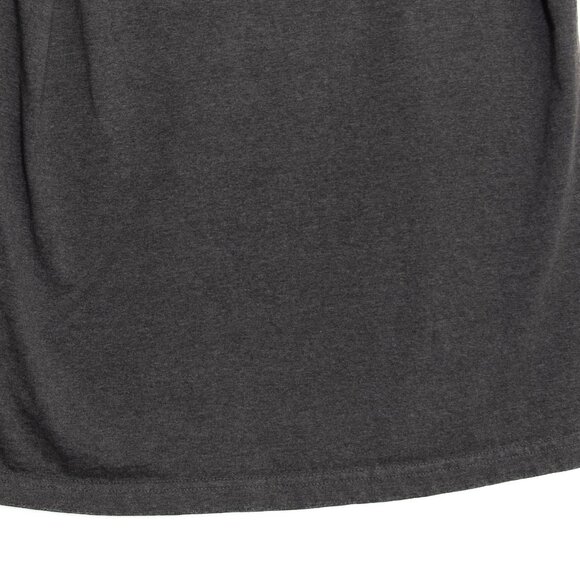 Charcoal Gray Crewneck Short Sleeve T-Shirt S Unisex Cotton Blend M - Picture 9 of 10